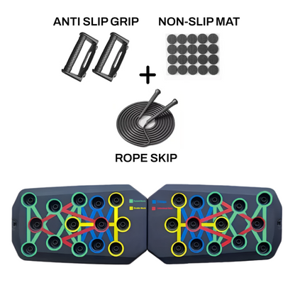 Close-up of the anti-slip grip surface on The Total Body Workout Board, ensuring stability during workouts