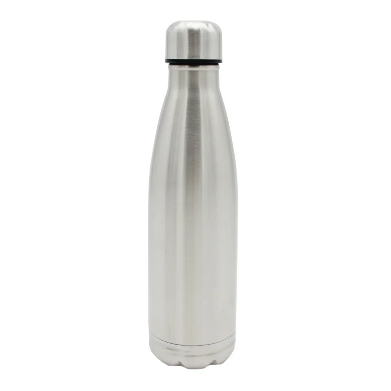 Upright view of the Secret Stash Water Bottle, isolated on a white background to highlight its features.